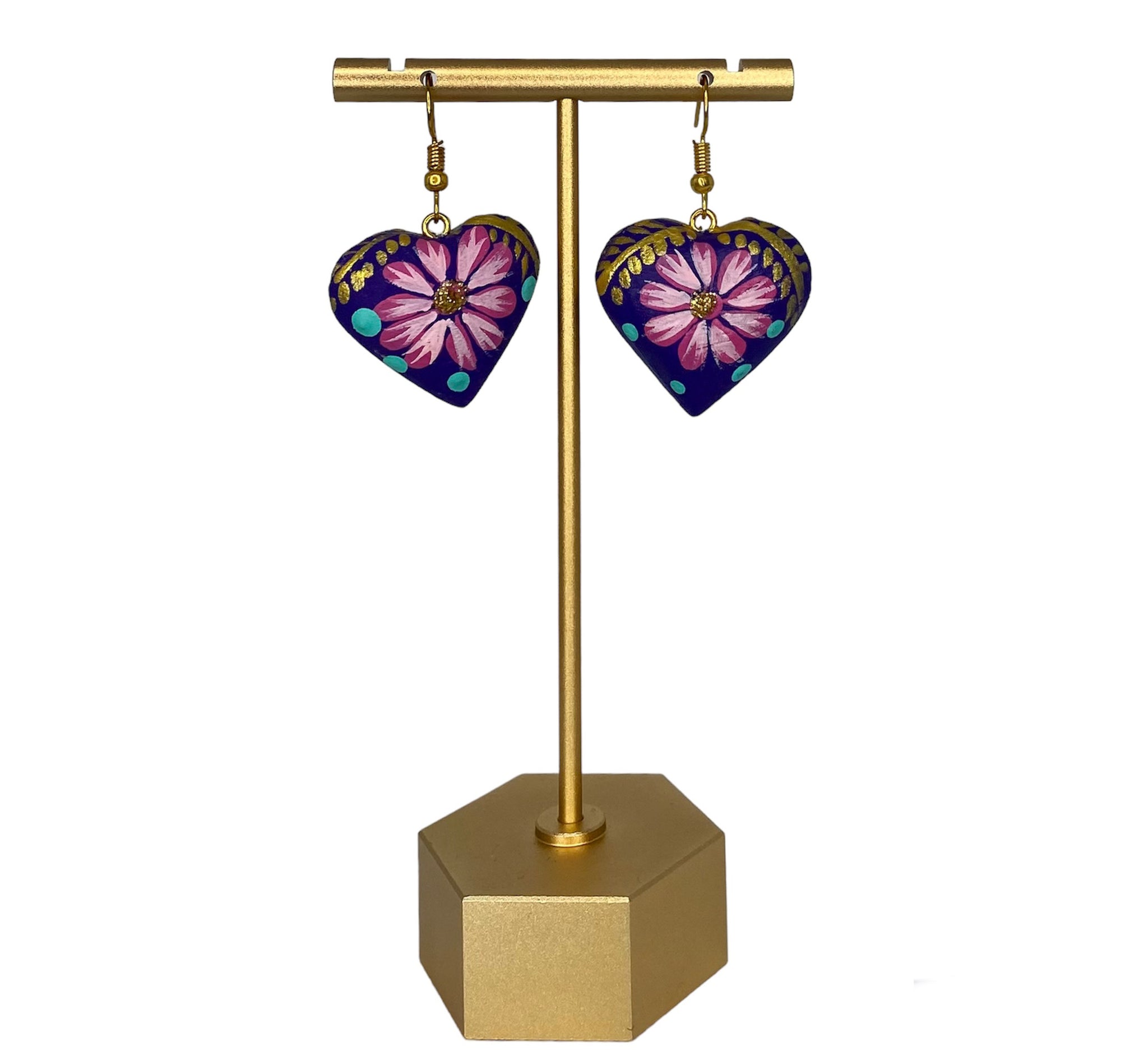 Heart Alebrije Earrings - Corazón Clothing