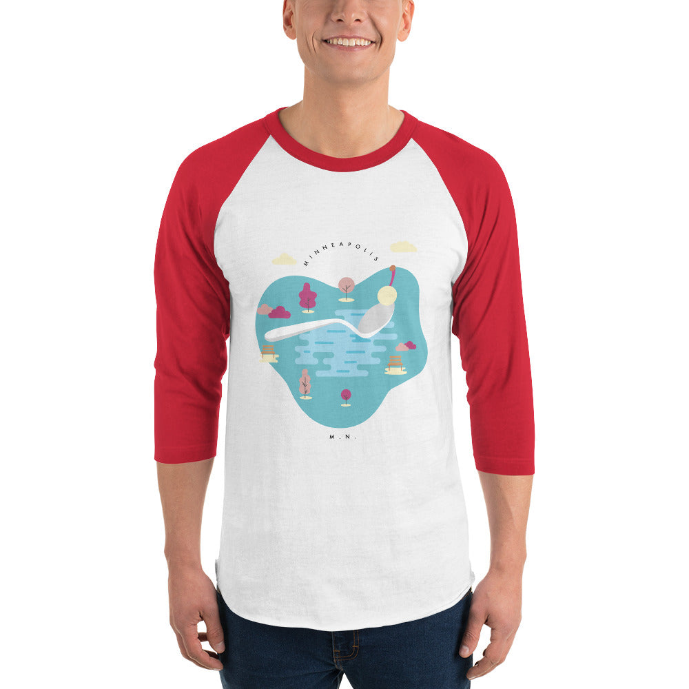 Cherry Bomb 3/4 Sleeve Raglan Shirt - Corazón Clothing
