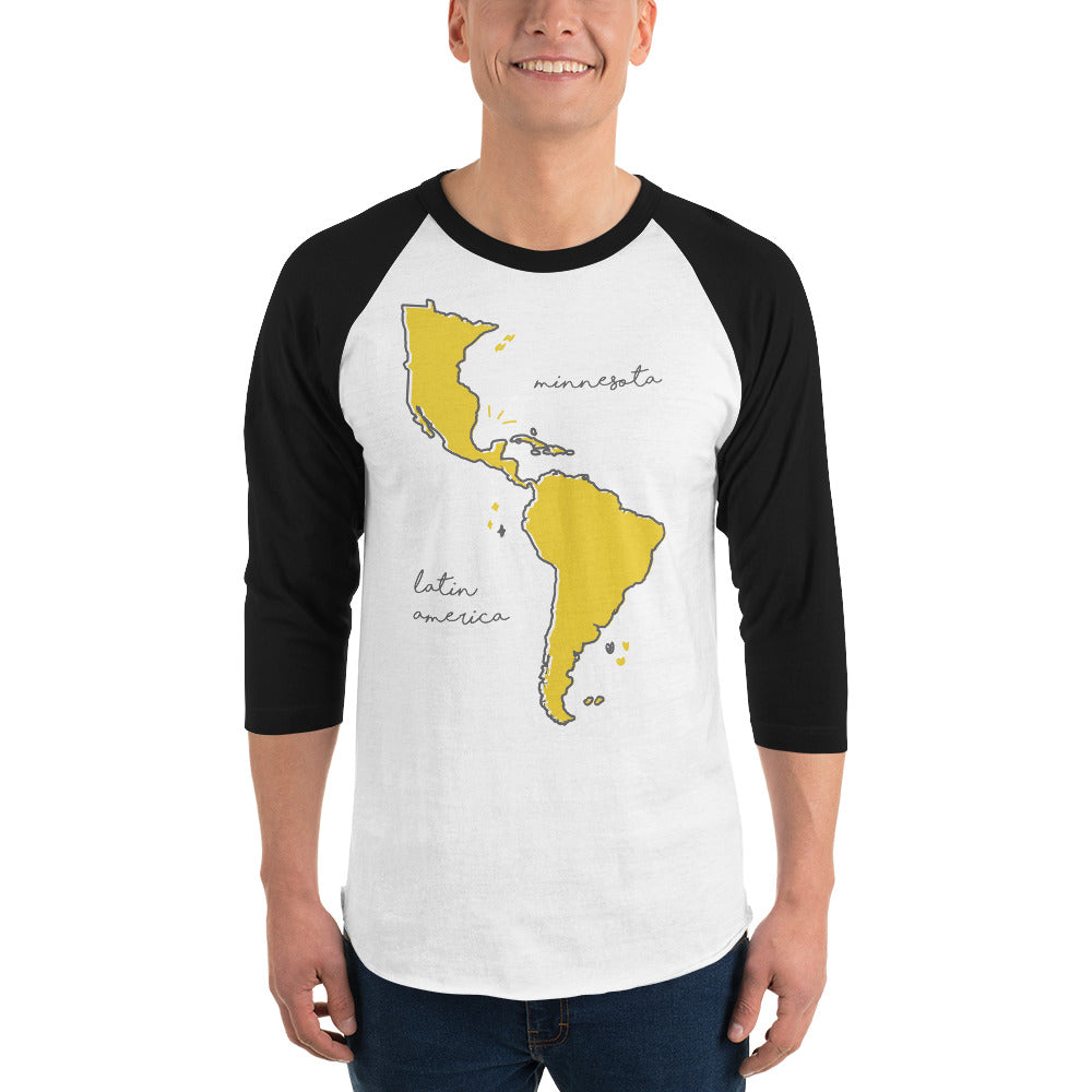 We're All One 3/4 Sleeve Raglan Shirt - Corazón Clothing
