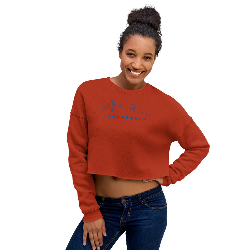 I Corazon MPLS Crop Sweatshirt - Corazón Clothing