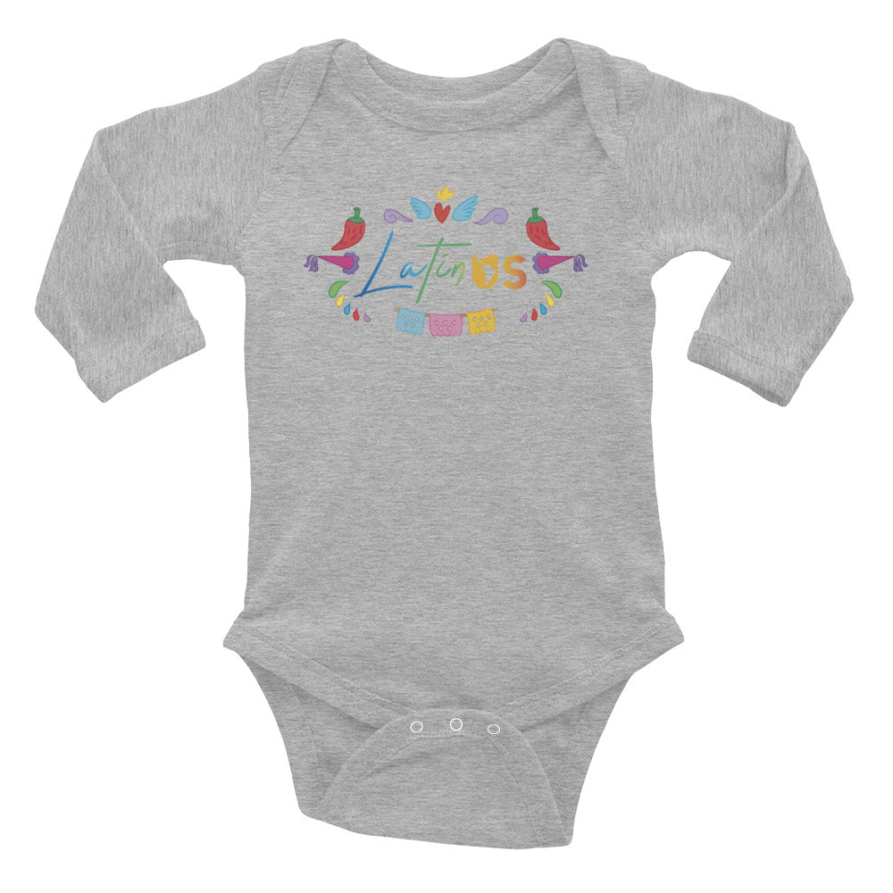 Latin Us Infant Long Sleeve Bodysuit - Corazón Clothing