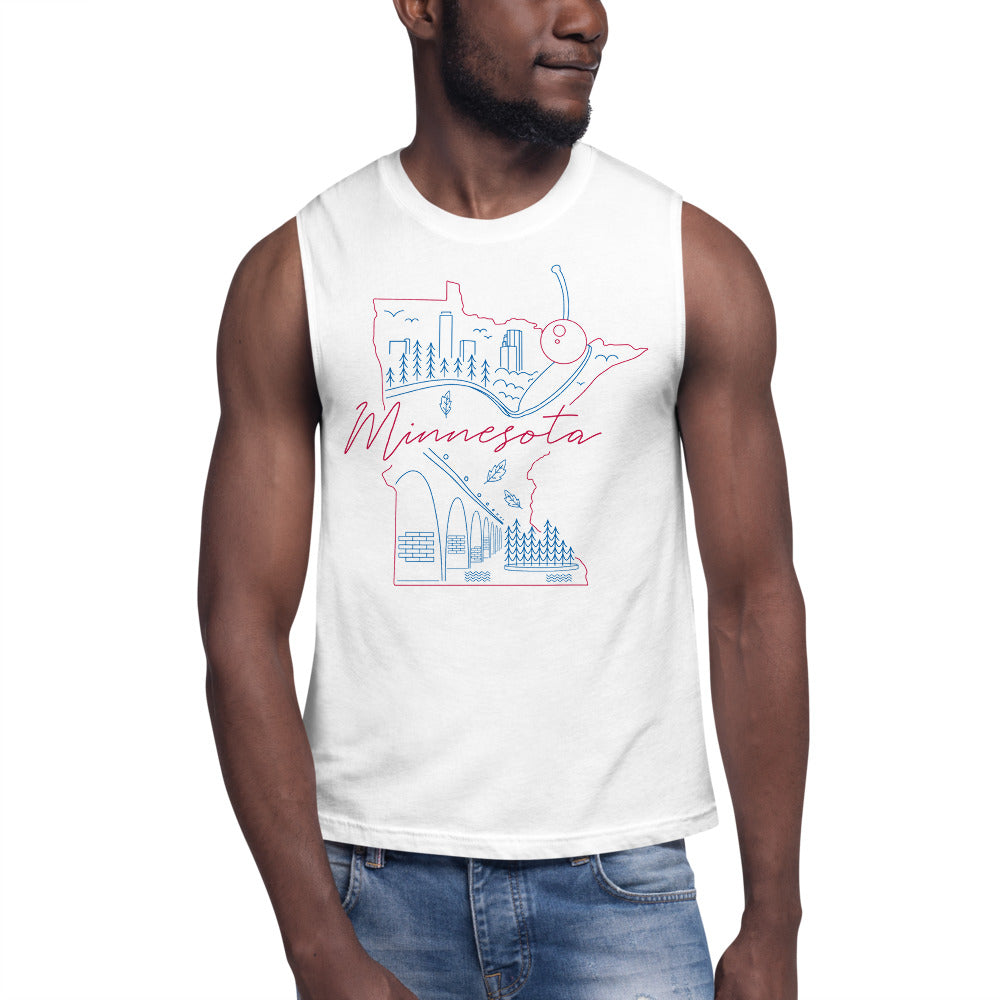 All of Minnesota Too Muscle Shirt - Corazón Clothing