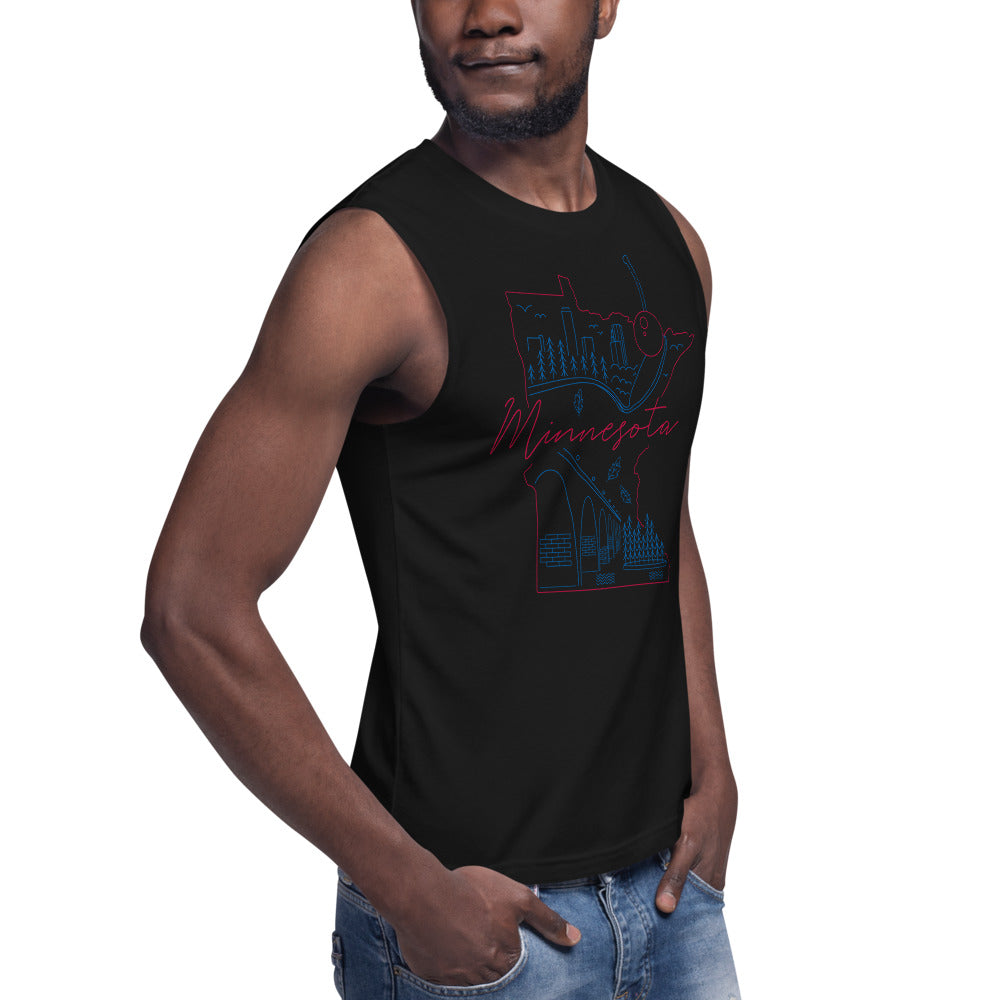 All of Minnesota Too Muscle Shirt - Corazón Clothing