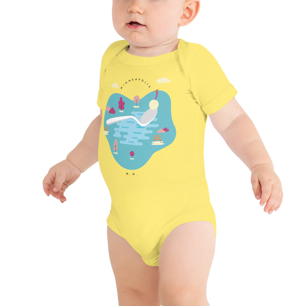 Cherry Bomb Infant Short Sleeve Bodysuit - Corazón Clothing