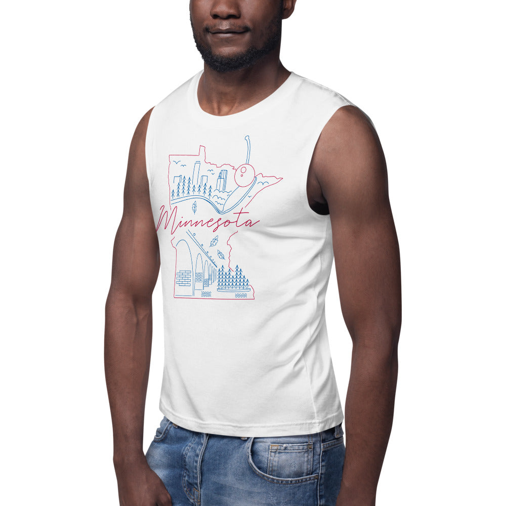 All of Minnesota Too Muscle Shirt - Corazón Clothing