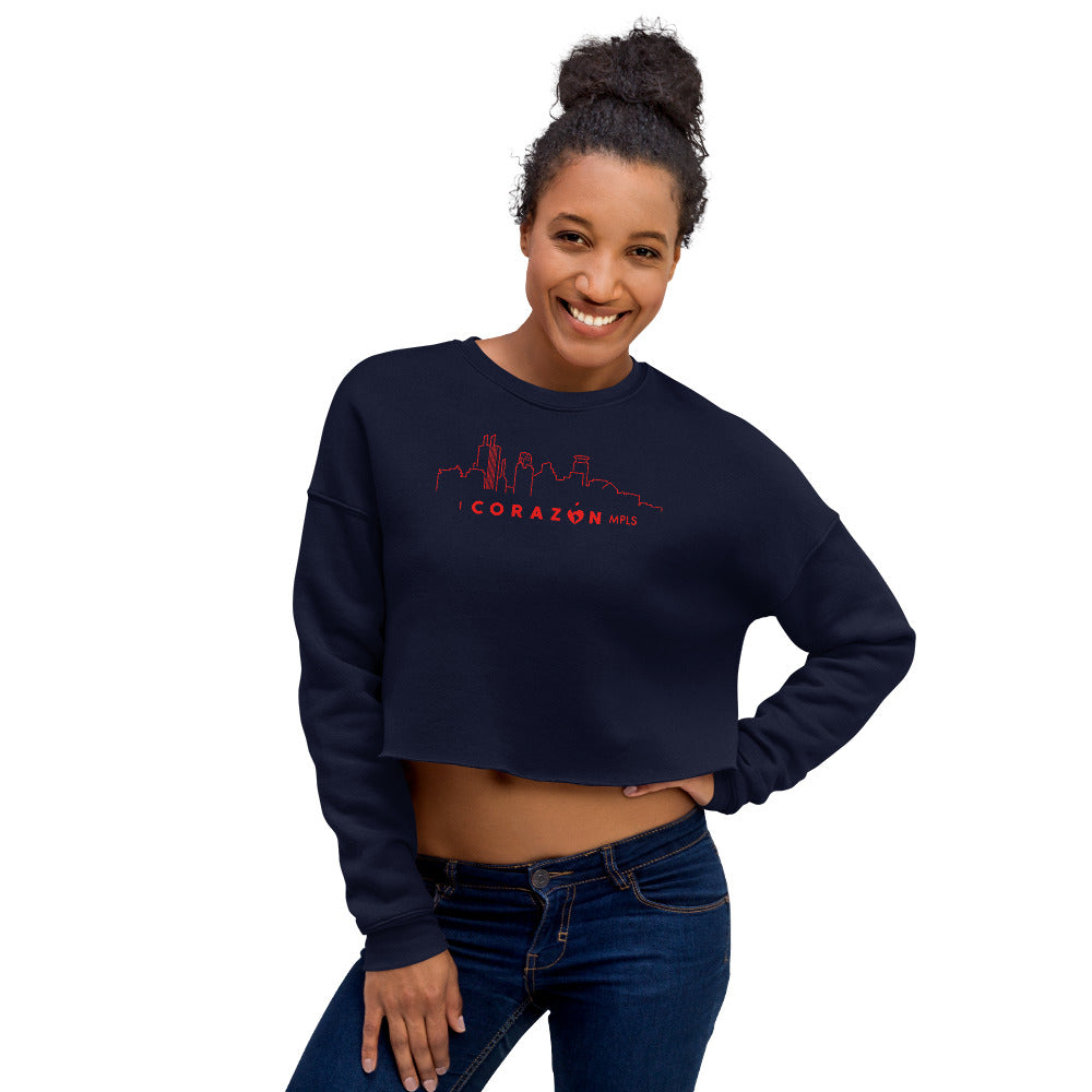 I Corazon MPLS Crop Sweatshirt - Corazón Clothing