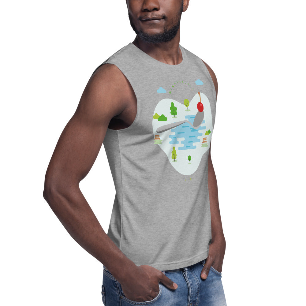 Cherry Bomb Muscle Shirt - Corazón Clothing