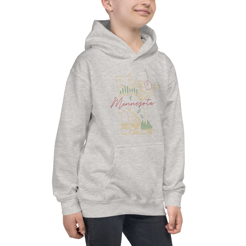 All of Minnesota Kids Hoodie - Corazón Clothing