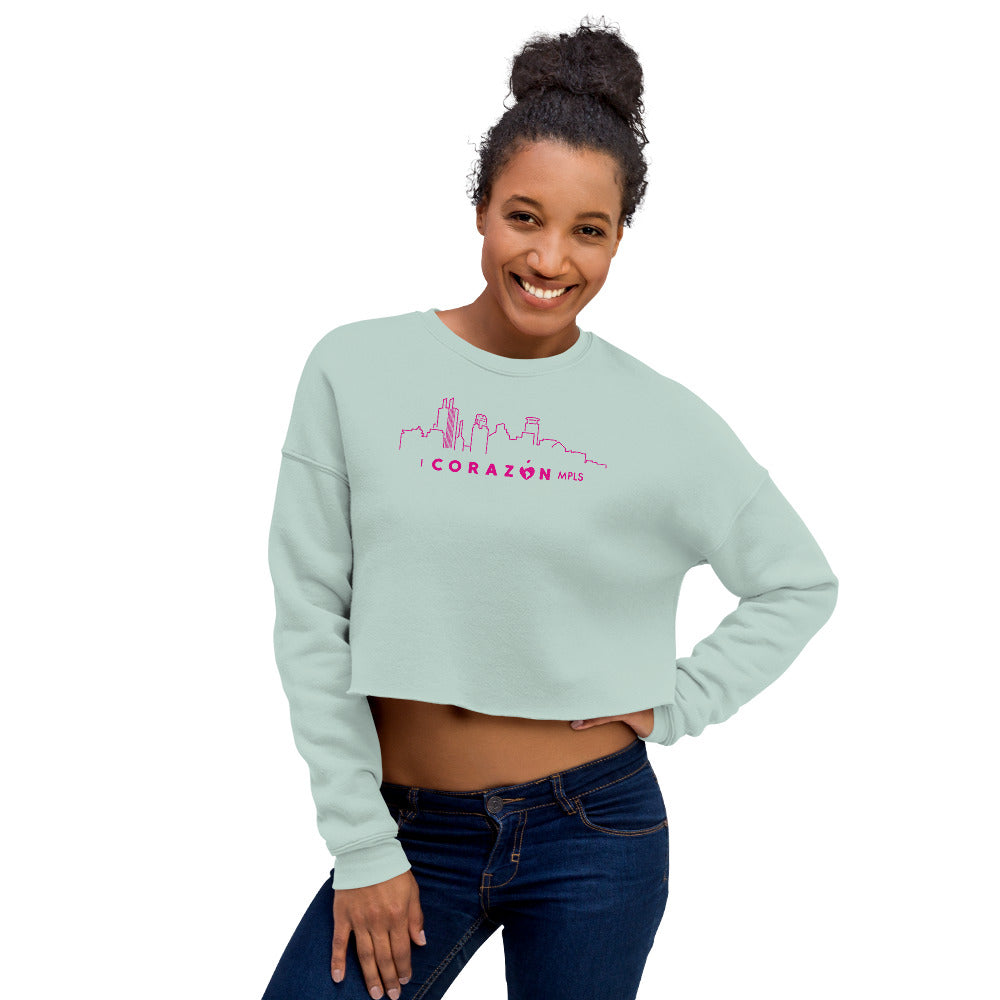 I Corazon MPLS Crop Sweatshirt - Corazón Clothing