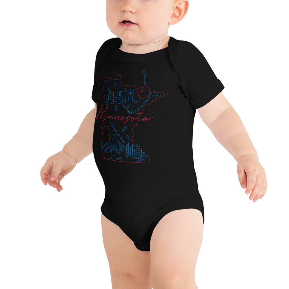 All of Minnesota Too Infant Short Sleeve Bodysuit - Corazón Clothing