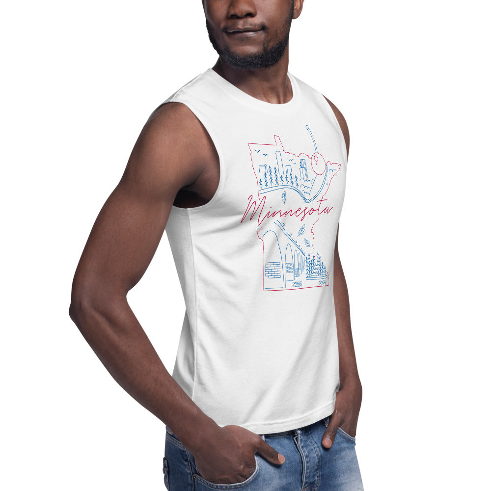 All of Minnesota Too Muscle Shirt - Corazón Clothing