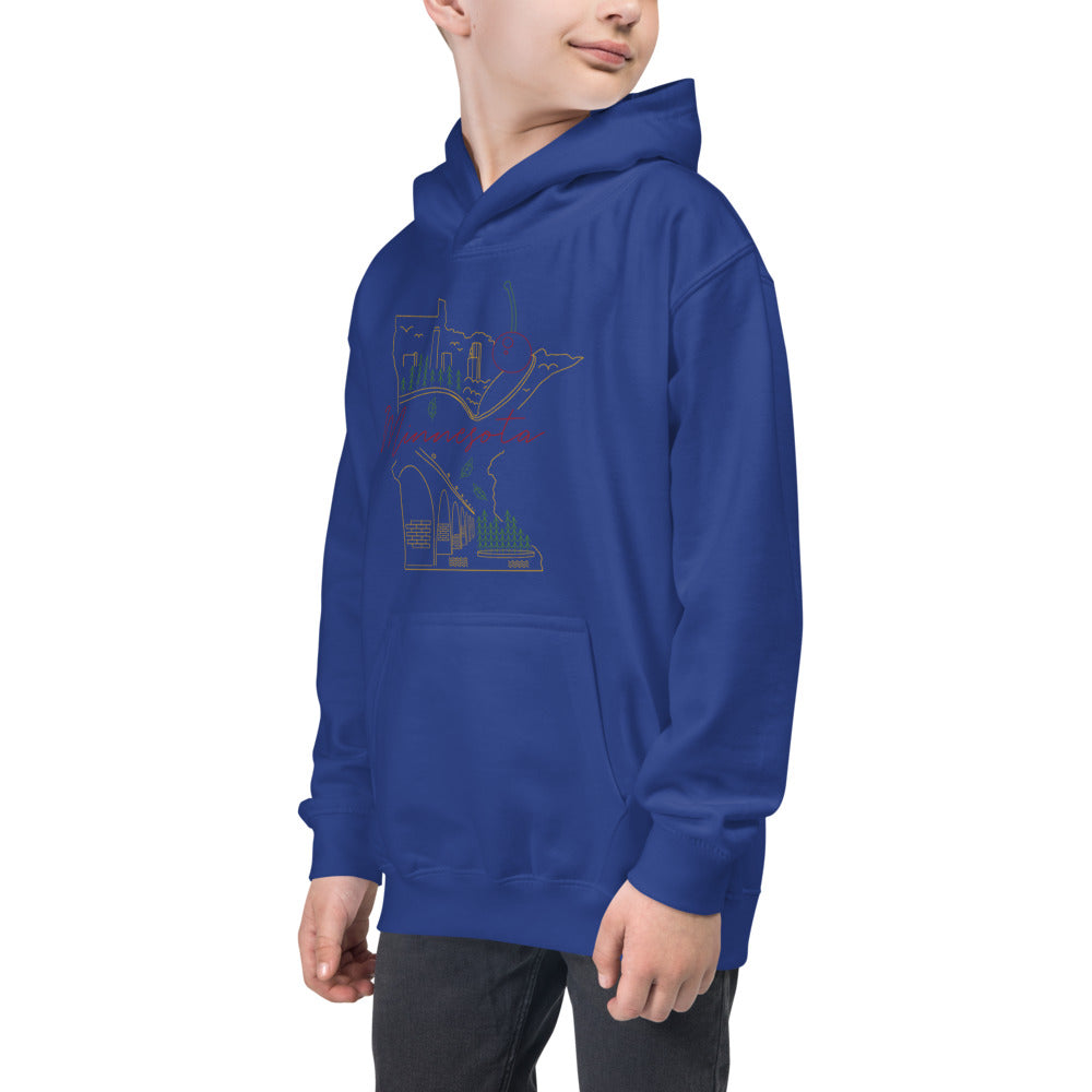 All of Minnesota Kids Hoodie - Corazón Clothing