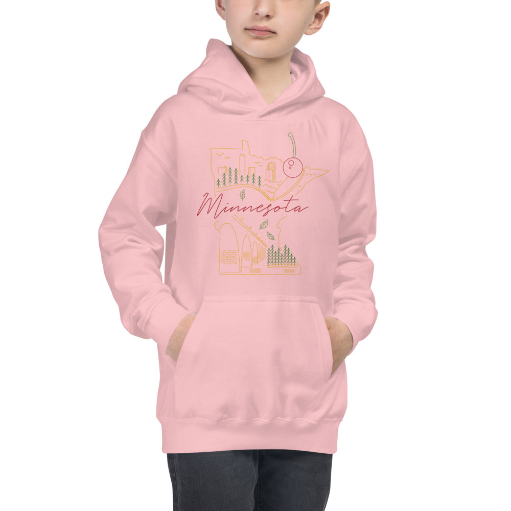 All of Minnesota Kids Hoodie - Corazón Clothing