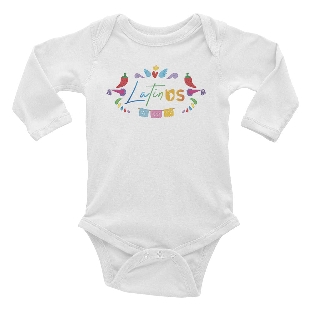 Latin Us Infant Long Sleeve Bodysuit - Corazón Clothing