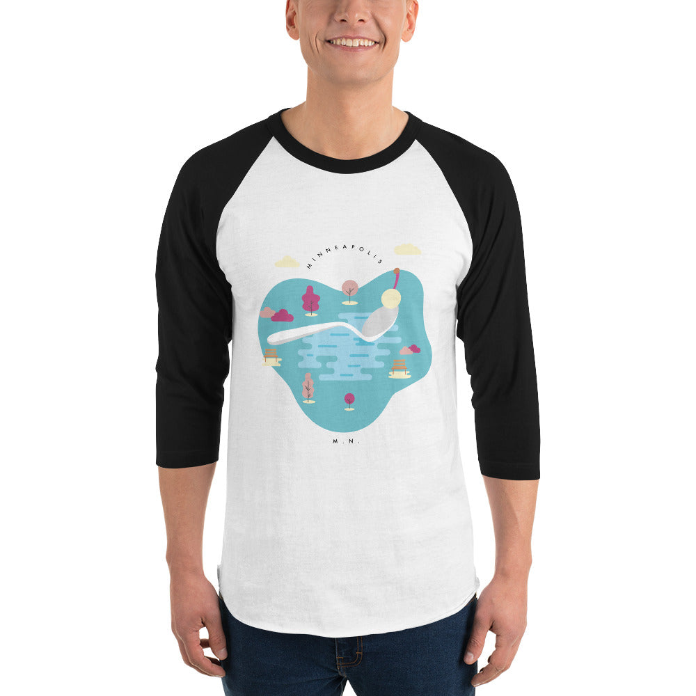 Cherry Bomb 3/4 Sleeve Raglan Shirt - Corazón Clothing
