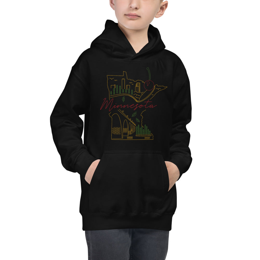 All of Minnesota Kids Hoodie - Corazón Clothing