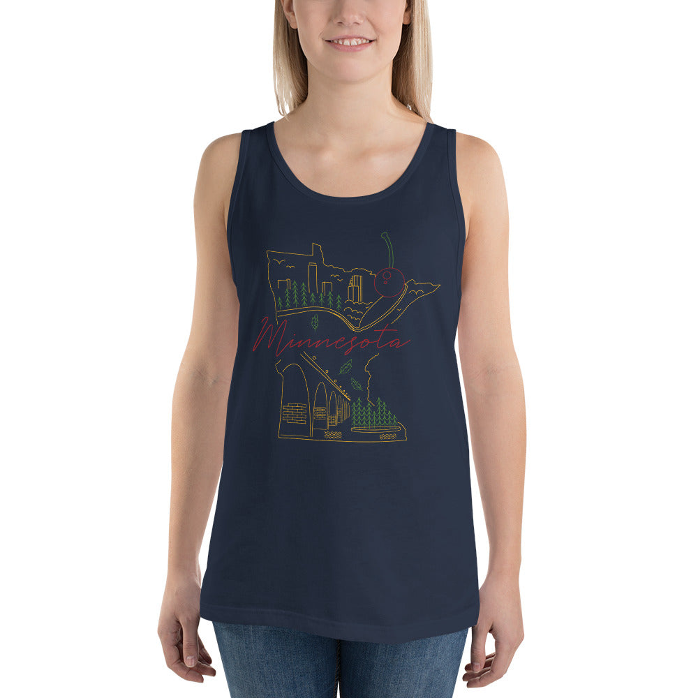 All of Minnesota Unisex Tank Top - Corazón Clothing