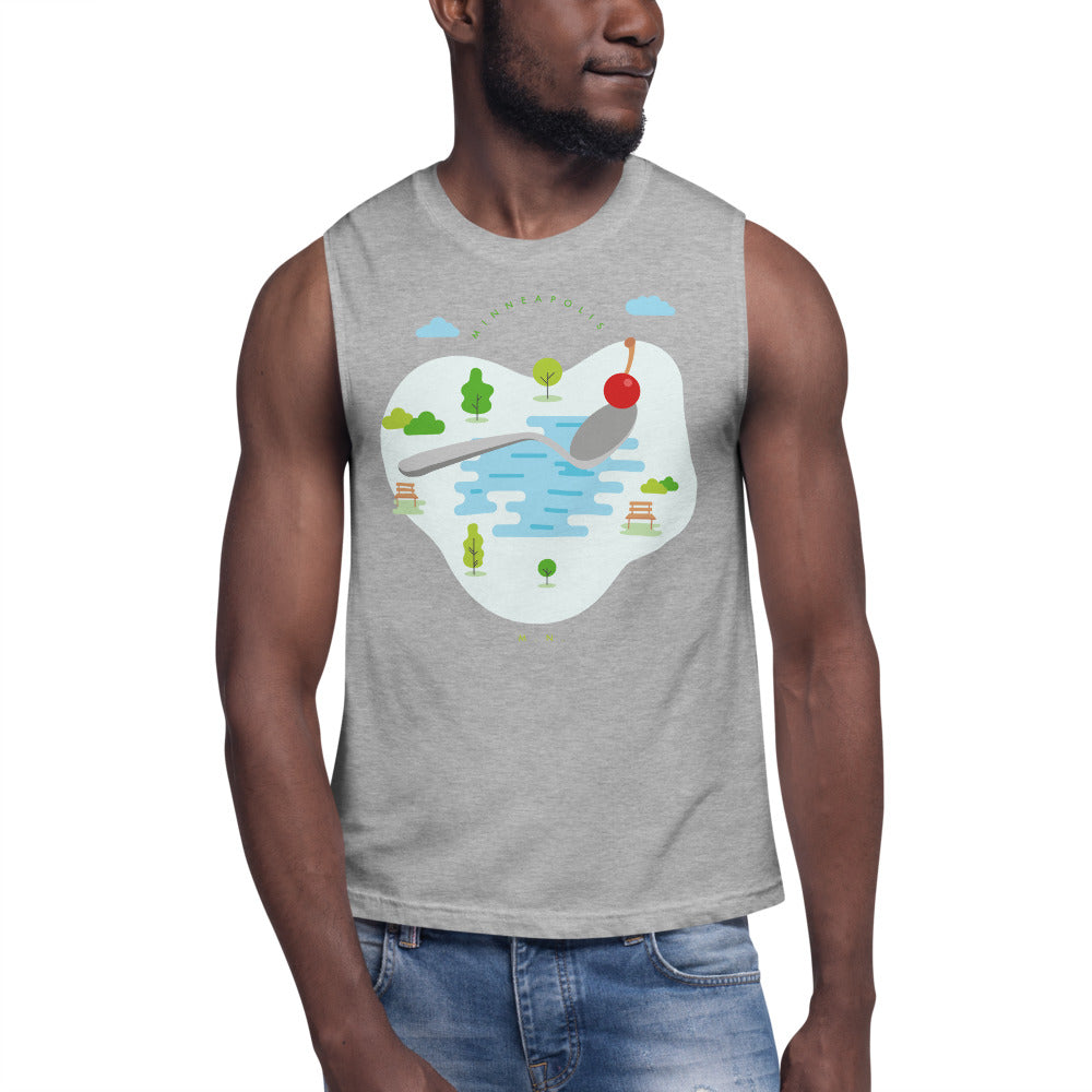 Cherry Bomb Muscle Shirt - Corazón Clothing