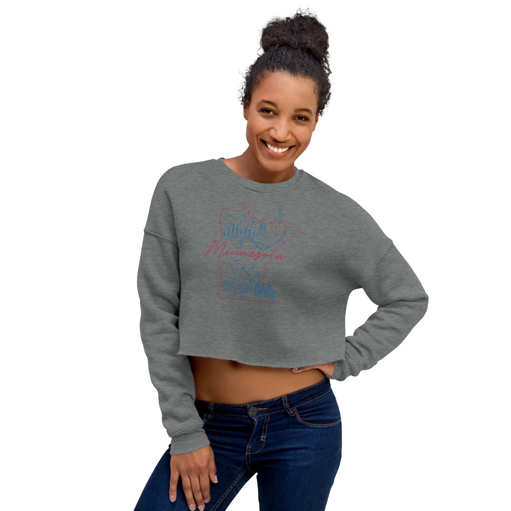 All of Minnesota Too Crop Sweatshirt - Corazón Clothing