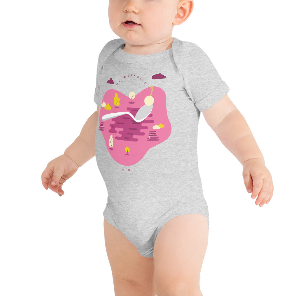 Cherry Bomb Infant Short Sleeve Bodysuit - Corazón Clothing