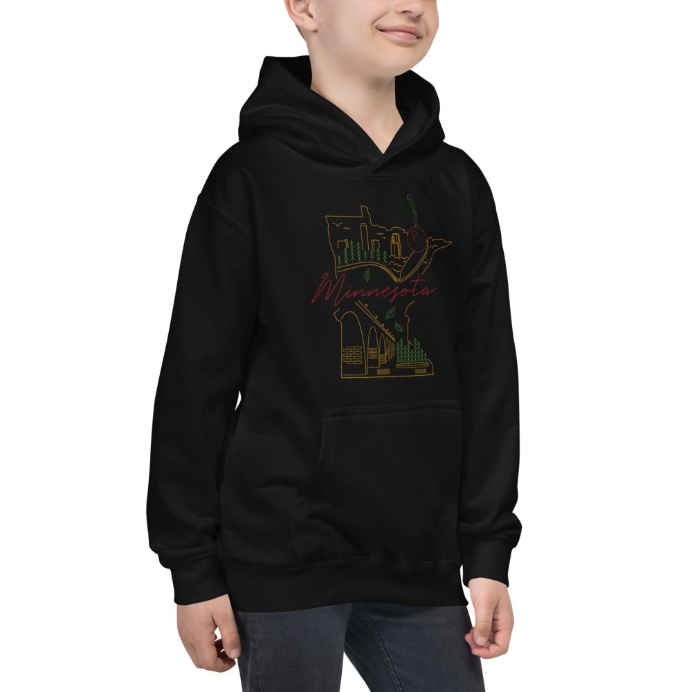 All of Minnesota Kids Hoodie - Corazón Clothing