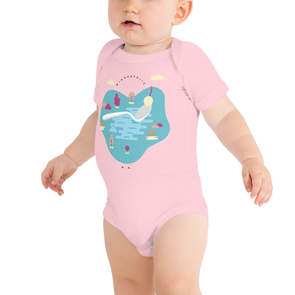 Cherry Bomb Infant Short Sleeve Bodysuit - Corazón Clothing