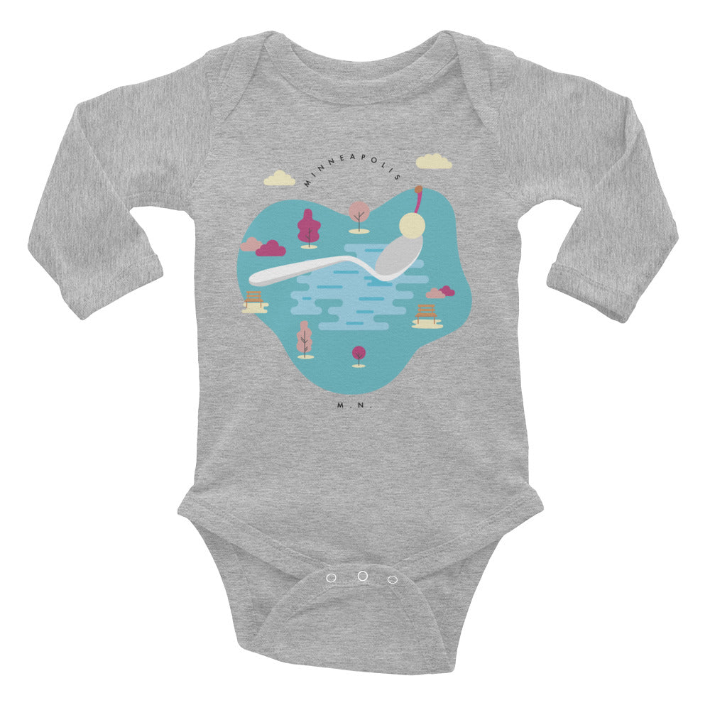 Cherry Bomb Infant Long Sleeve Bodysuit - Corazón Clothing
