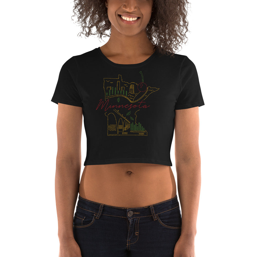 All of Minnesota Women’s Crop Tee - Corazón Clothing