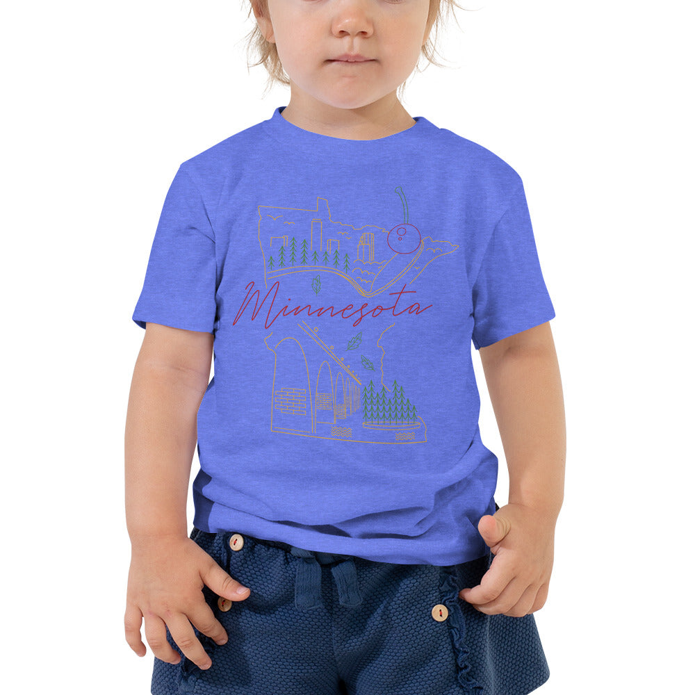 All of Minnesota Toddler Short Sleeve Tee - Corazón Clothing