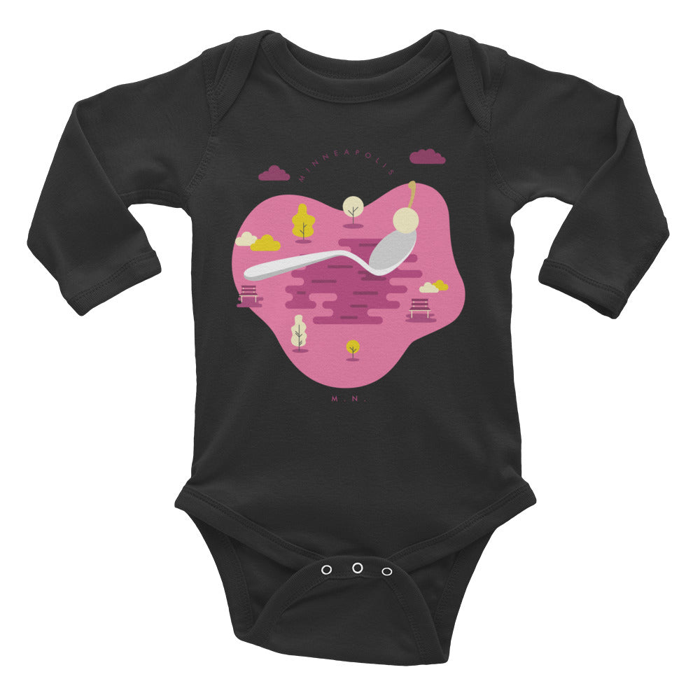 Cherry Bomb Infant Long Sleeve Bodysuit - Corazón Clothing