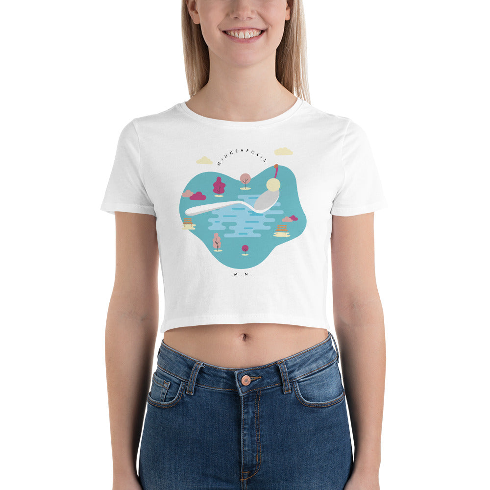 Cherry Bomb Women’s Crop Tee - Corazón Clothing
