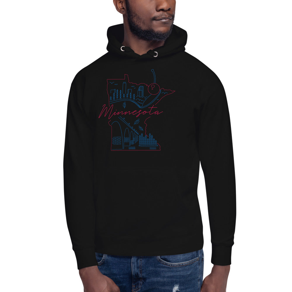 All of Minnesota Too Hoodie - Corazón Clothing