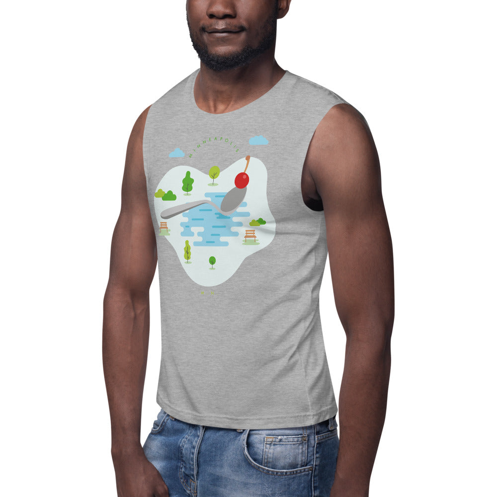 Cherry Bomb Muscle Shirt - Corazón Clothing