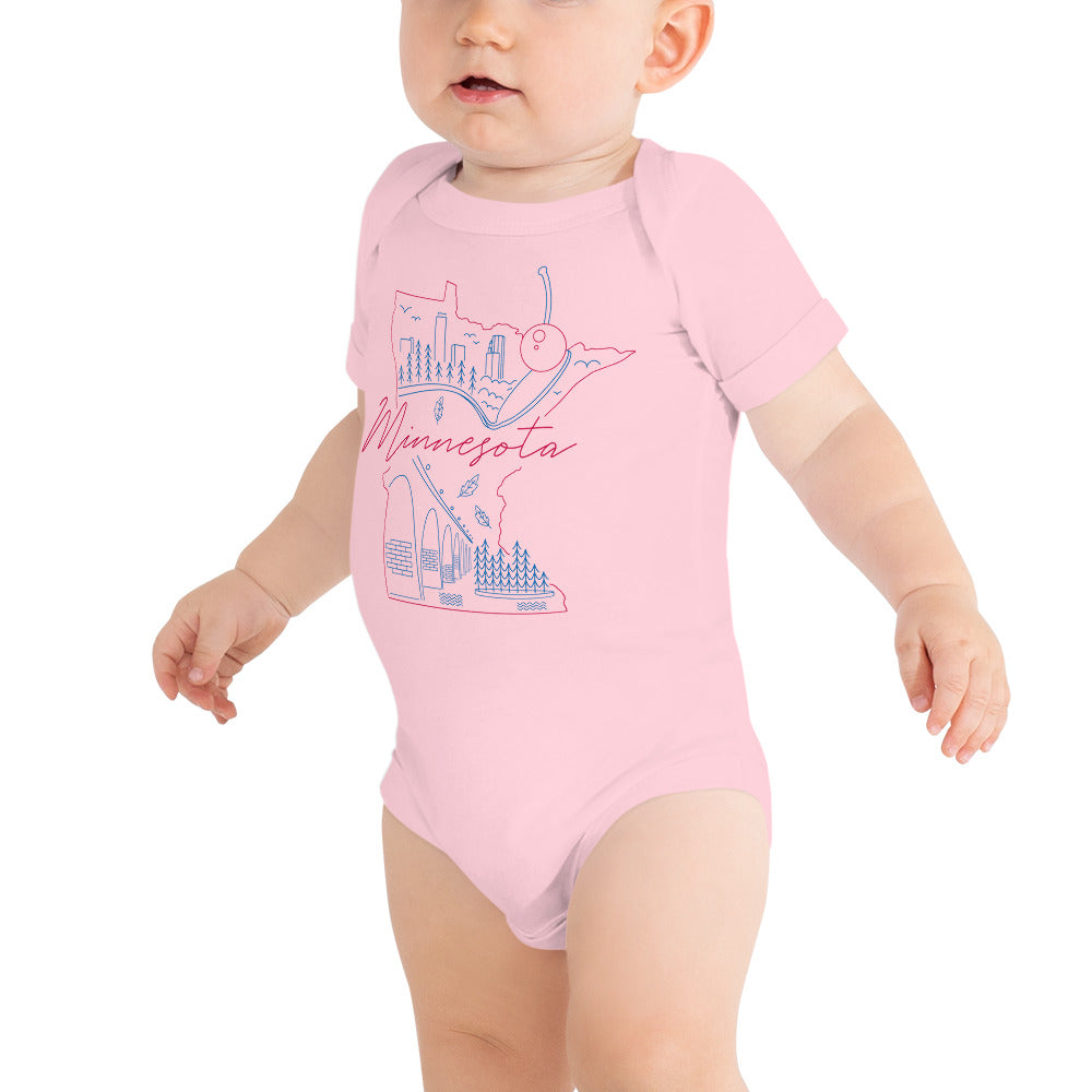 All of Minnesota Too Infant Short Sleeve Bodysuit - Corazón Clothing