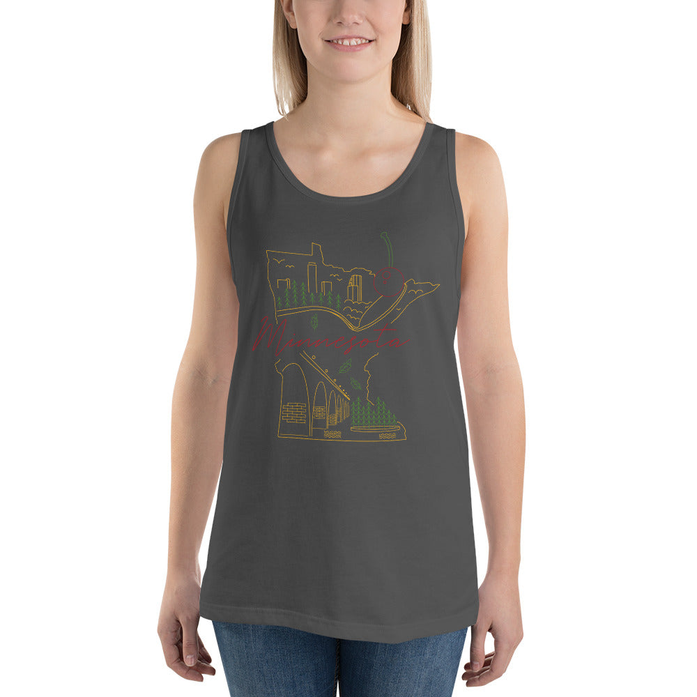 All of Minnesota Unisex Tank Top - Corazón Clothing
