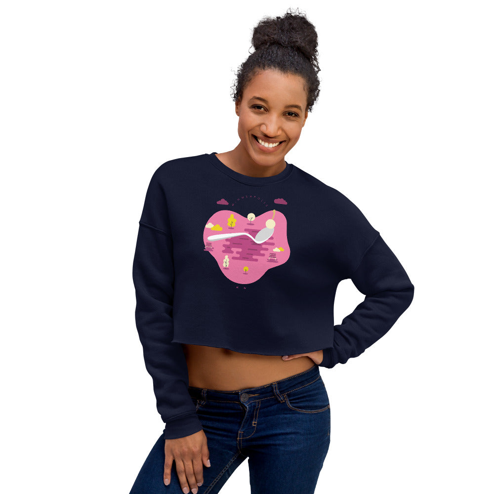 Cherry Bomb Crop Sweatshirt - Corazón Clothing