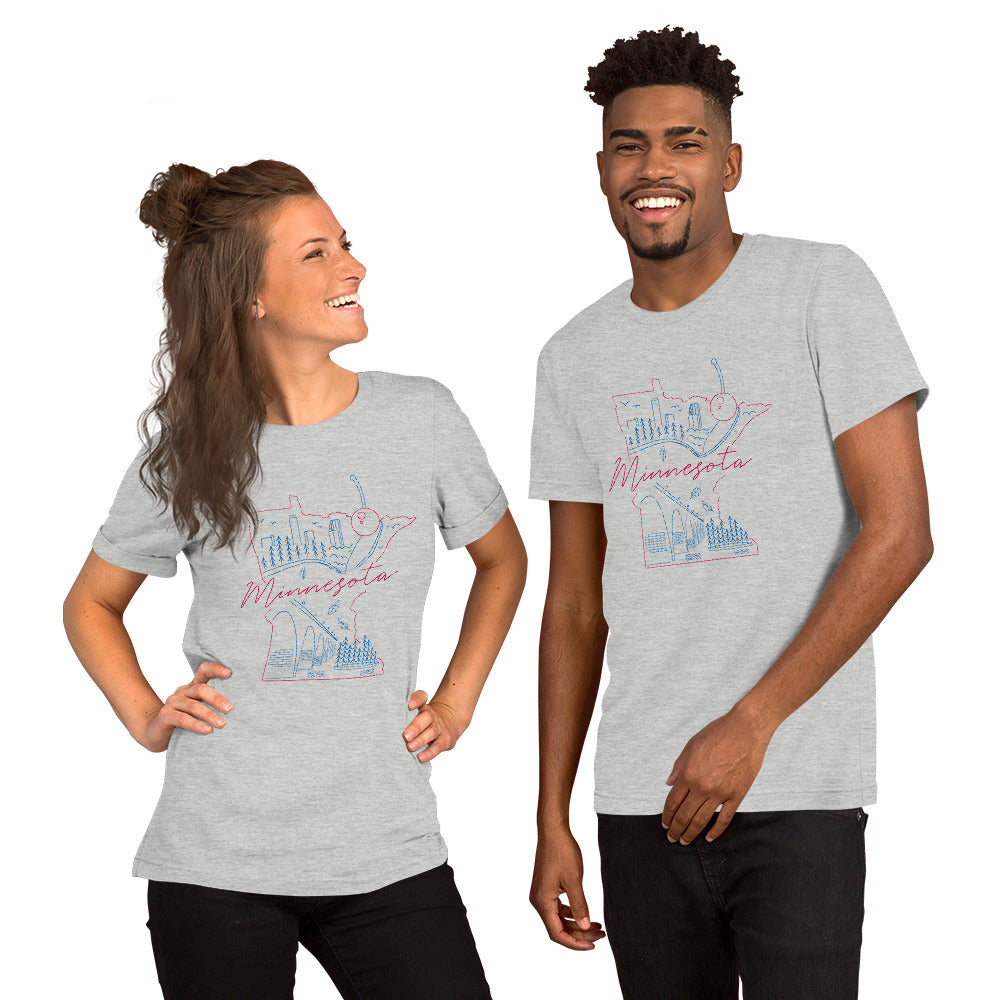 All of Minnesota Too Short-Sleeve Unisex T-Shirt - Corazón Clothing