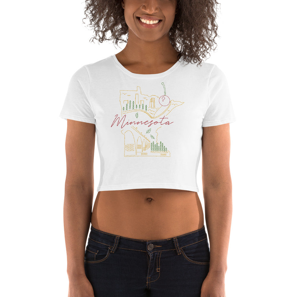 All of Minnesota Women’s Crop Tee - Corazón Clothing