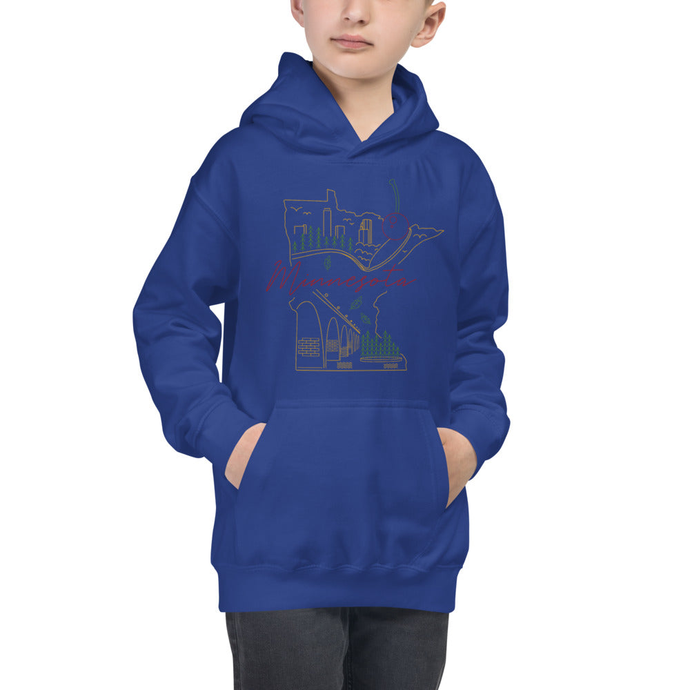 All of Minnesota Kids Hoodie - Corazón Clothing