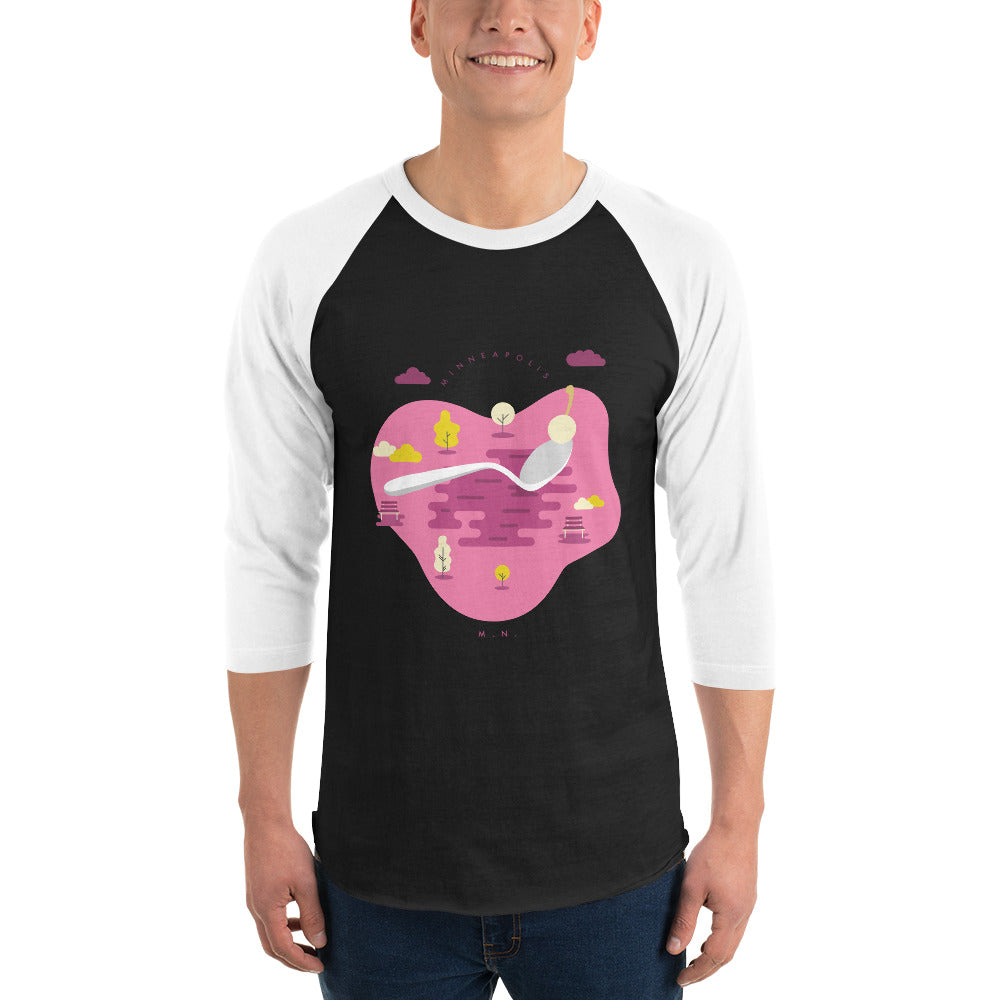 Cherry Bomb 3/4 Sleeve Raglan Shirt - Corazón Clothing