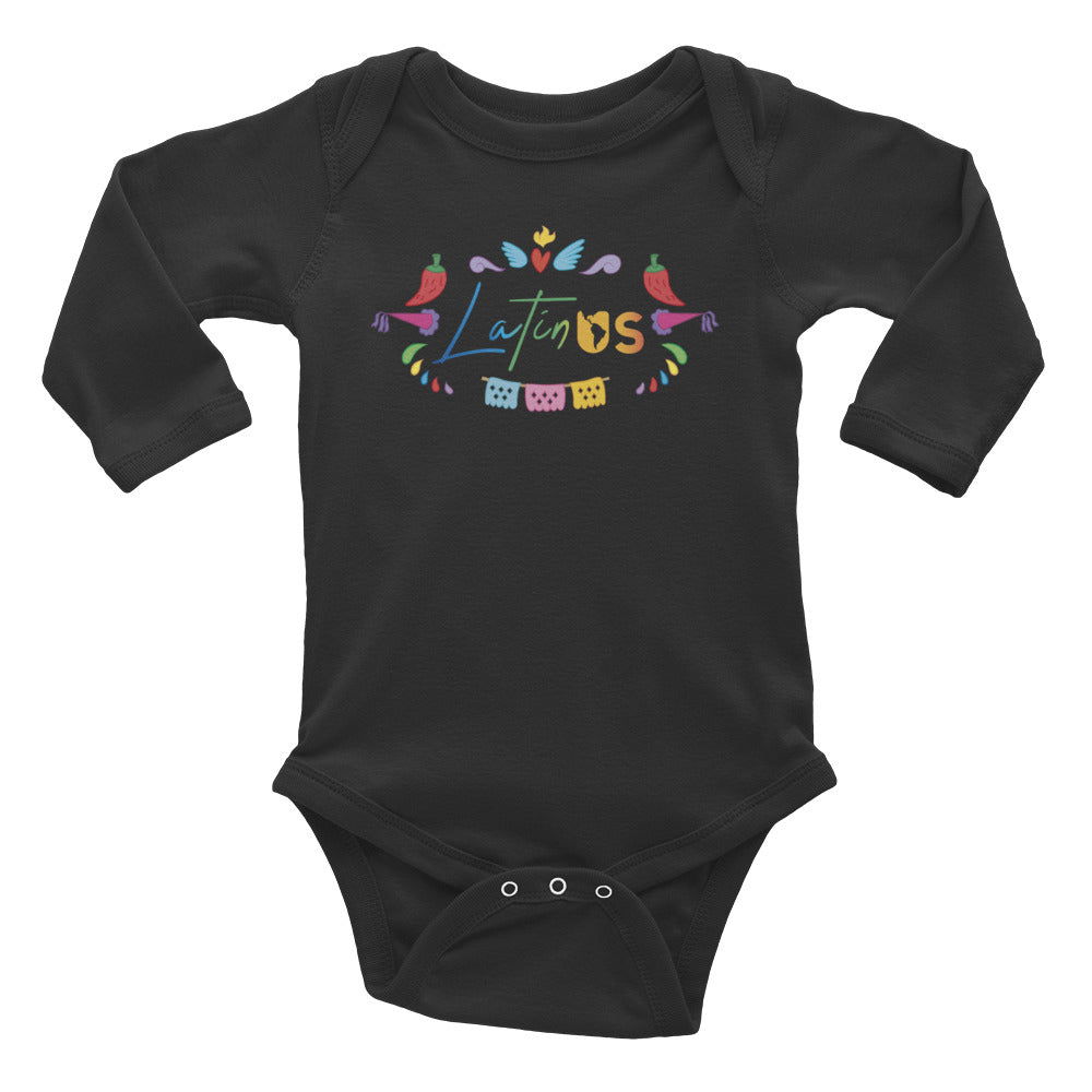 Latin Us Infant Long Sleeve Bodysuit - Corazón Clothing
