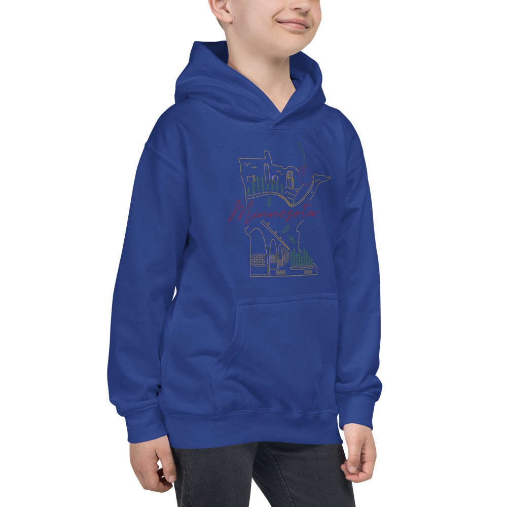 All of Minnesota Kids Hoodie - Corazón Clothing