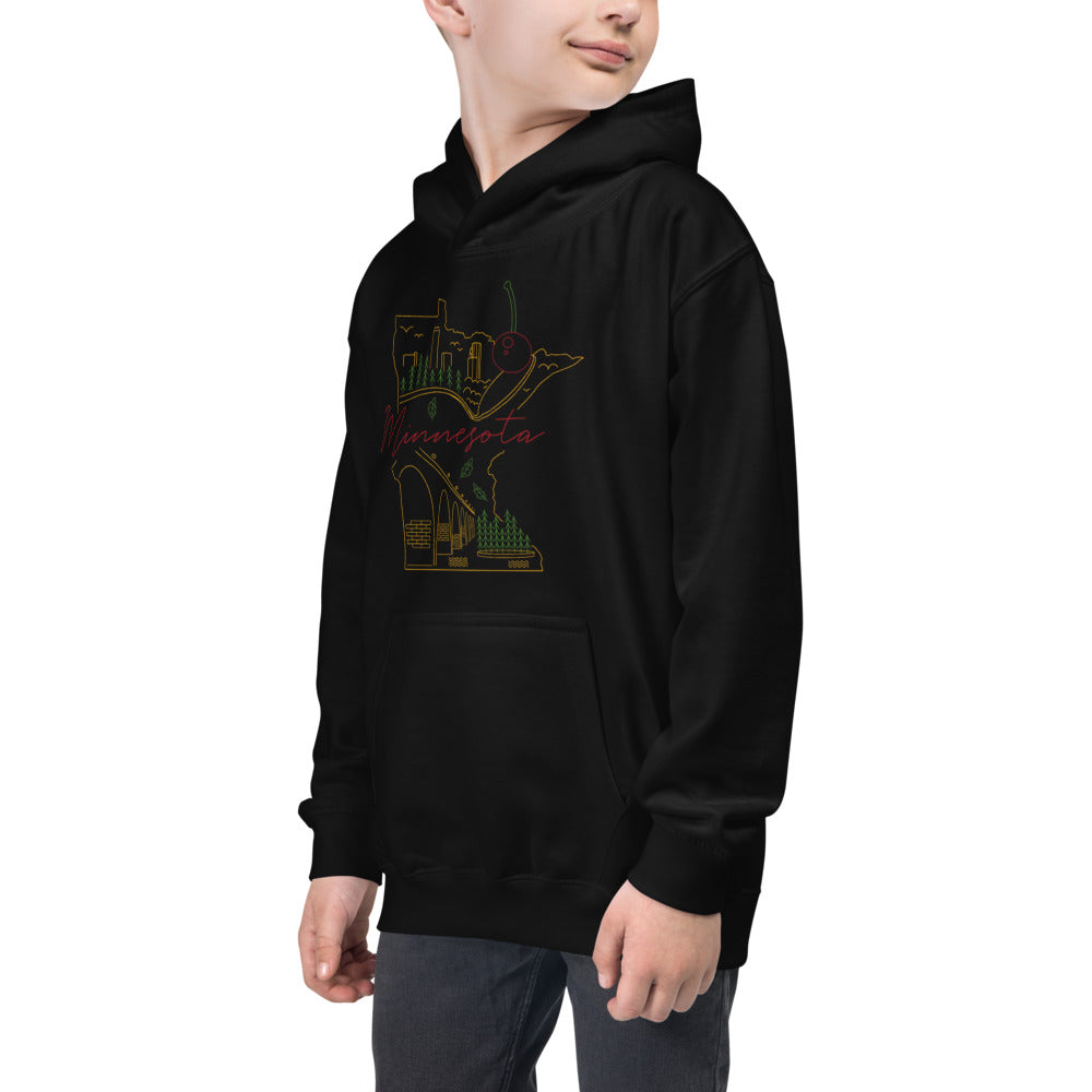 All of Minnesota Kids Hoodie - Corazón Clothing
