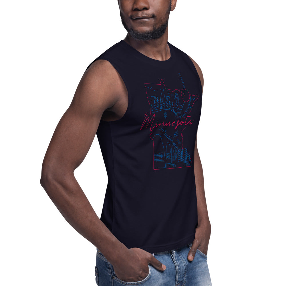 All of Minnesota Too Muscle Shirt - Corazón Clothing