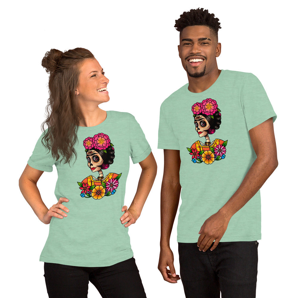 Frida Kahlo Dia de los Muertos Unisex t-shirt - Corazón Clothing
