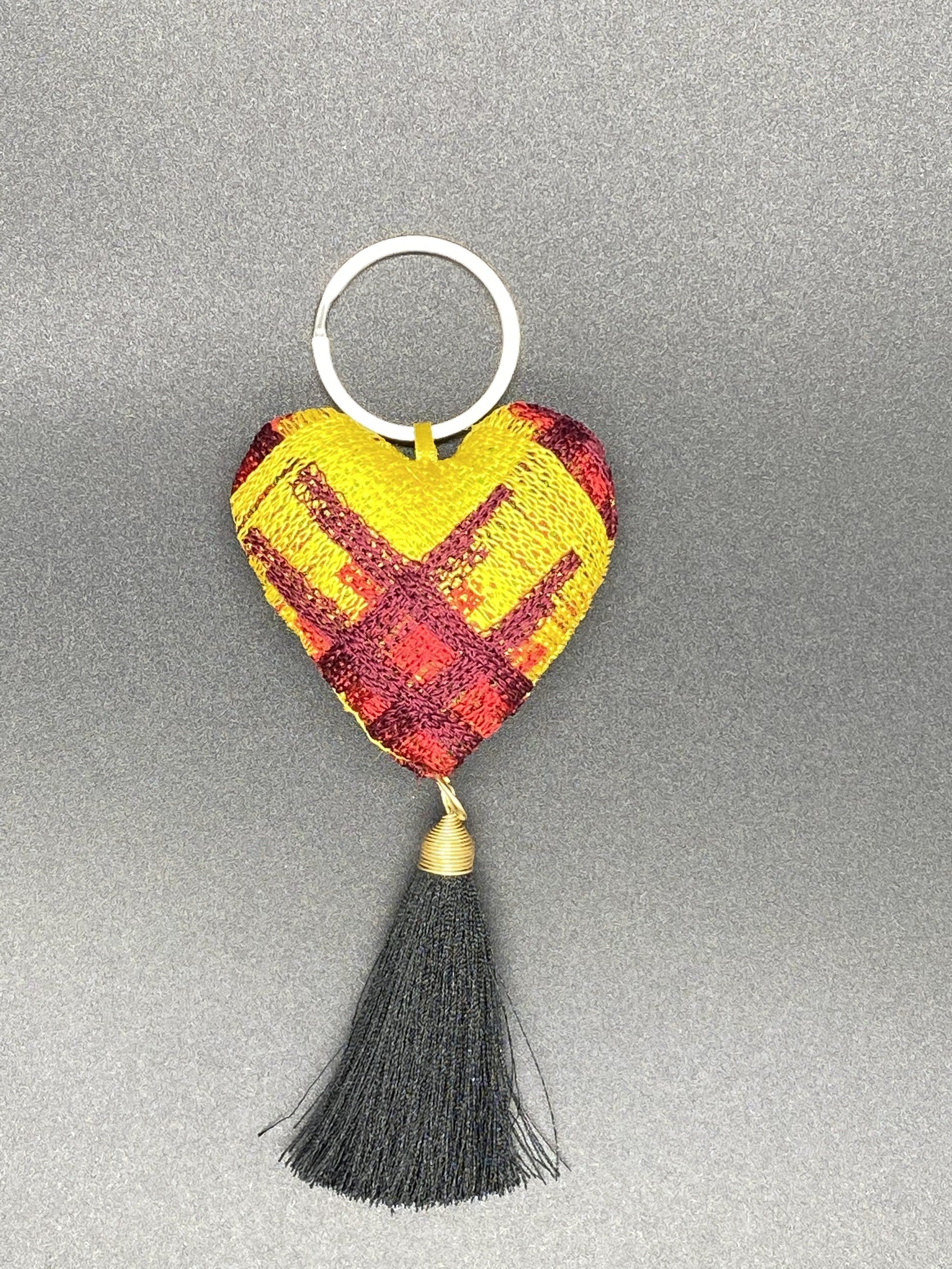 Hand Sewed Heart Keychain - Corazón Clothing