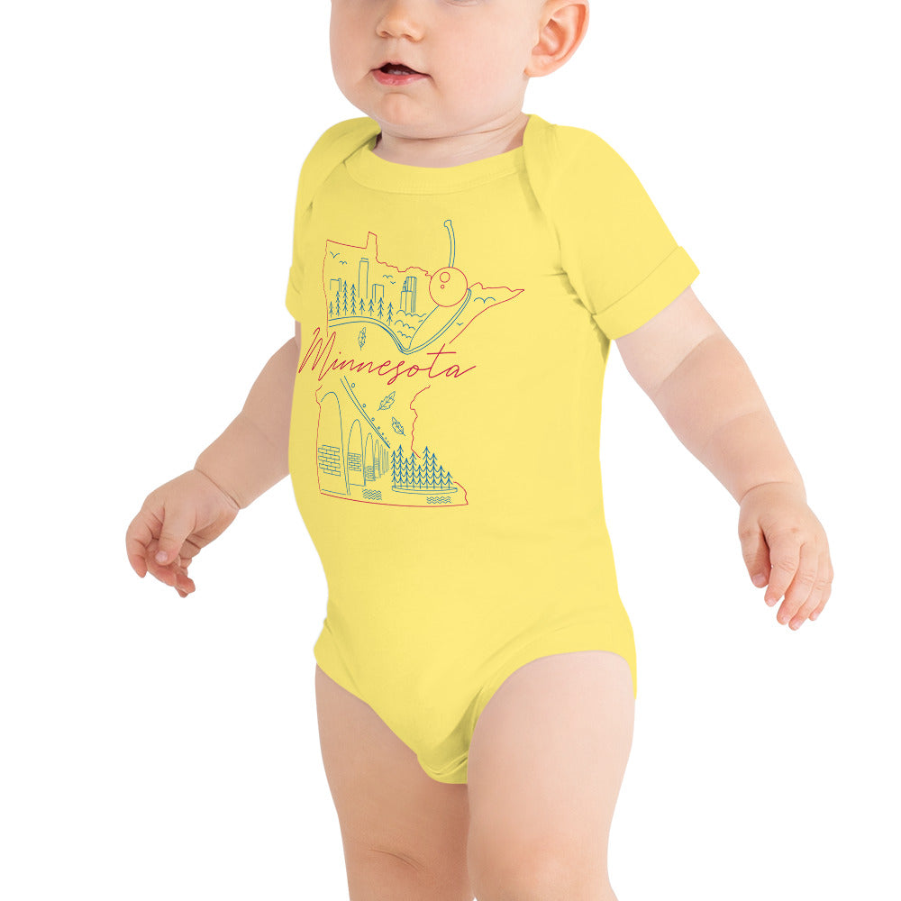 All of Minnesota Too Infant Short Sleeve Bodysuit - Corazón Clothing