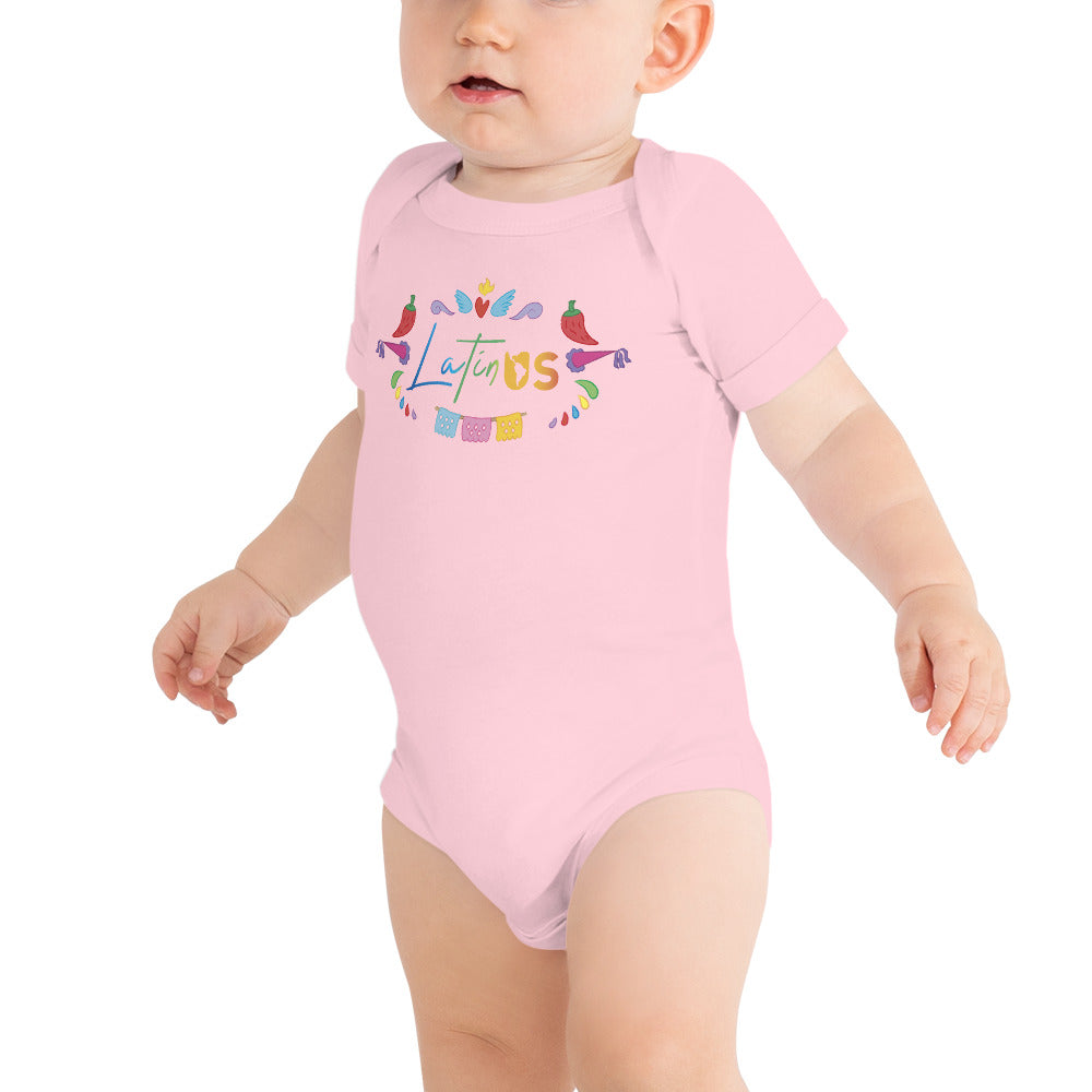 Latin Us Infant Short Sleeve Bodysuit - Corazón Clothing