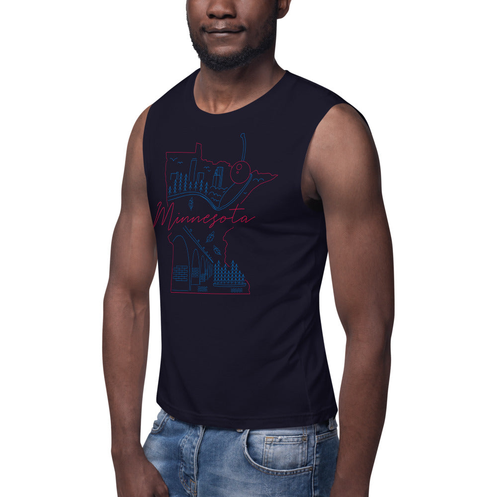 All of Minnesota Too Muscle Shirt - Corazón Clothing