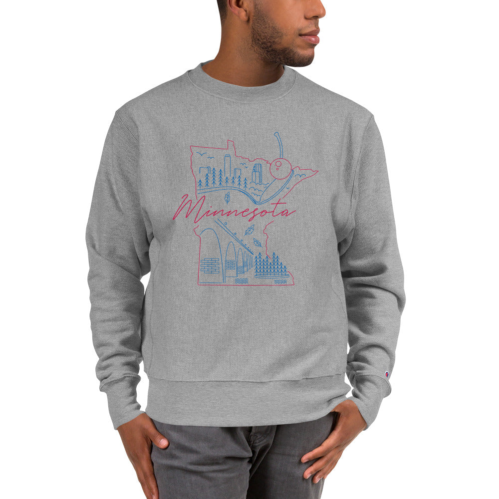All of Minnesota Champion Sweatshirt - Corazón Clothing